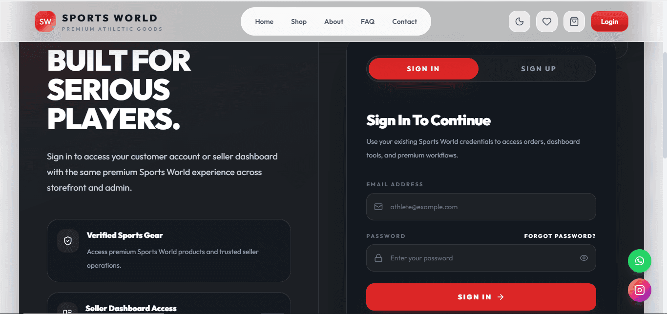 Sports World – E-Commerce & Store Management System gallery image 3