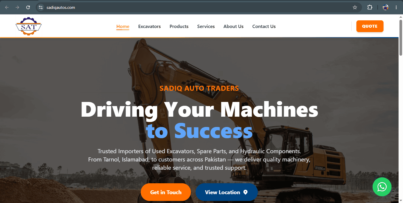 Sadiq Auto Traders – Heavy Machinery & Spare Parts Platform gallery image 1