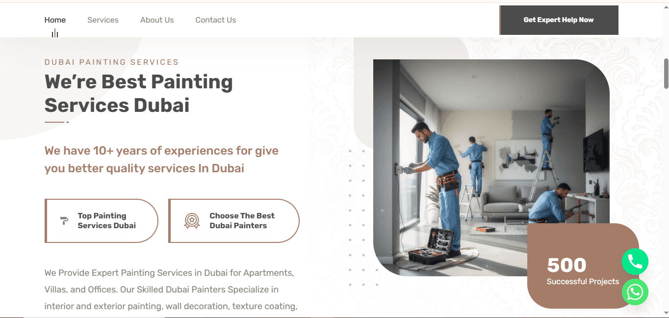 Dubai Painting Services – Professional Painting & Renovation Website gallery image 2