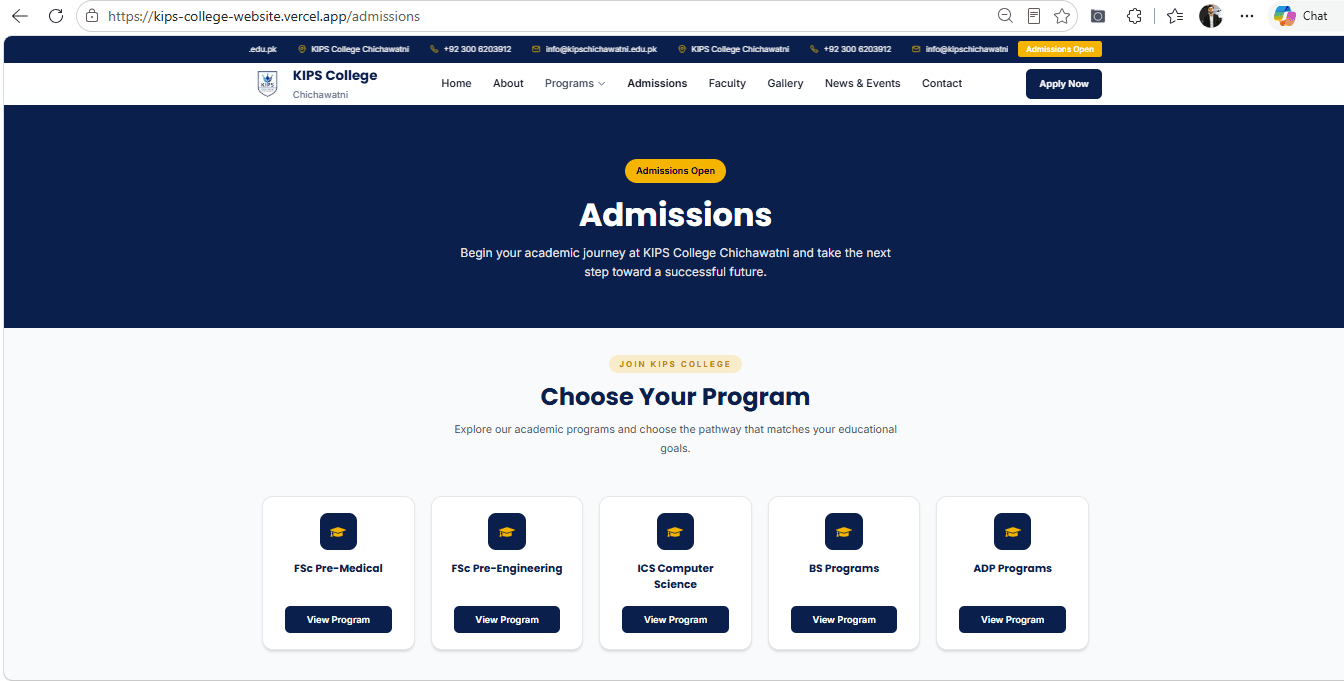 KIPS College Chichawatni – College Website gallery image 3